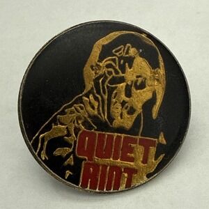 Vintage Quiet Riot Pin Metal Pinback 1980s Metal Rock‎ Enamel